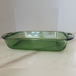 ANCHOR HOCKING Green Glass 3 Quart Lasagna Pan 9" x 13"